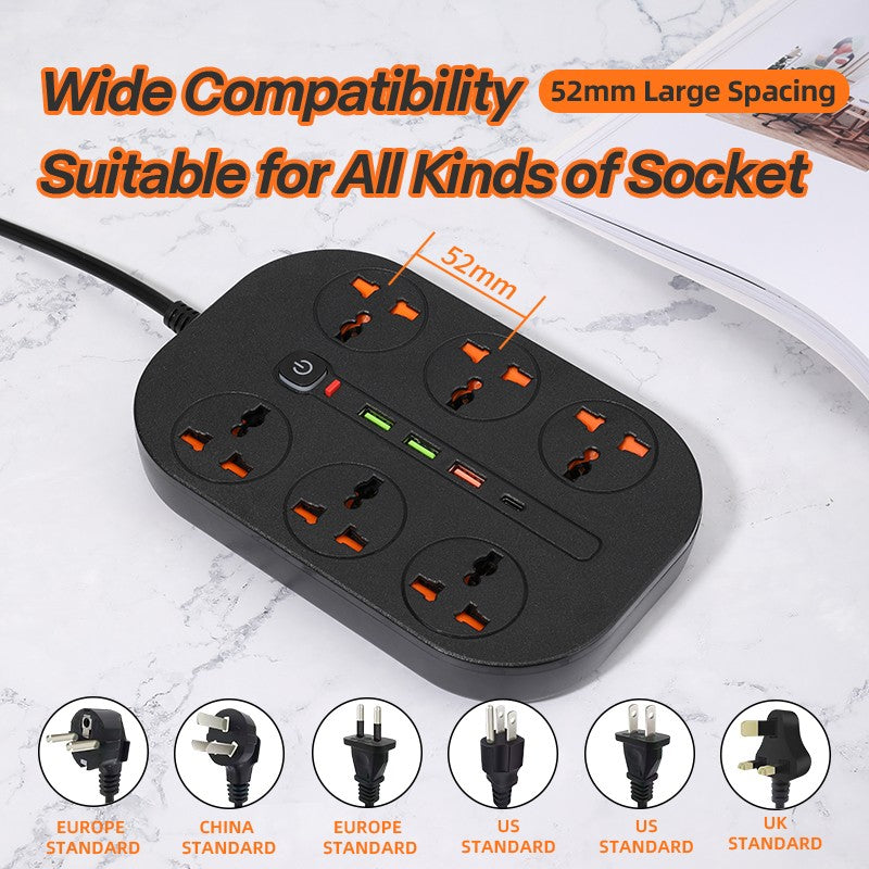 MT TB-21 6*Universal + PD 20W + QC 3.0 сетевой фильтр