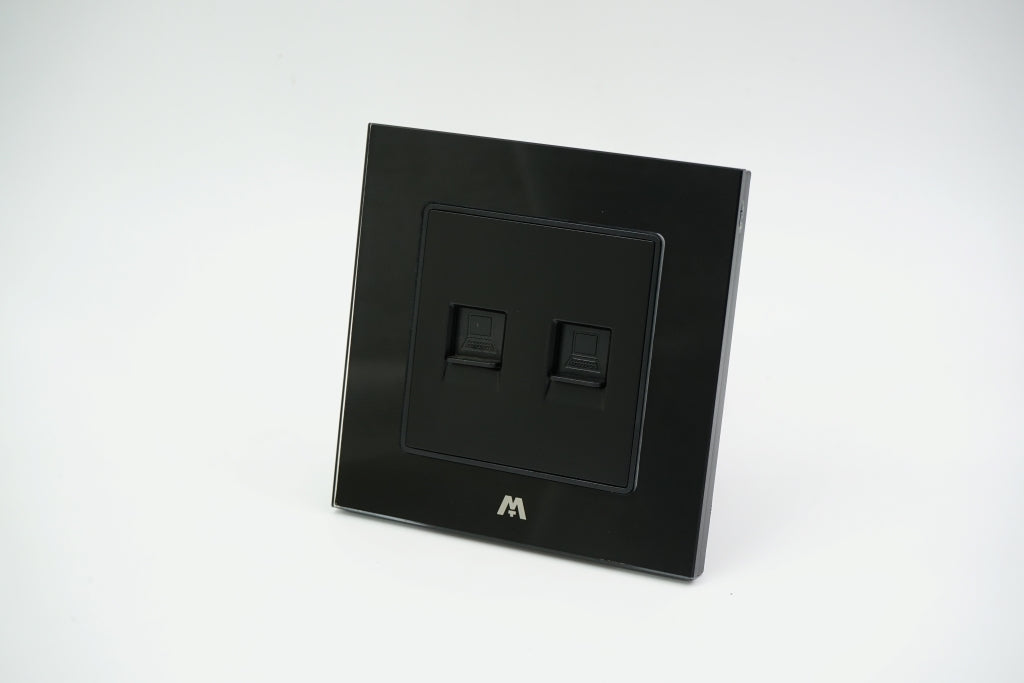 MTT GLASS NETWORK/TEL/TV WALL SOCKET
