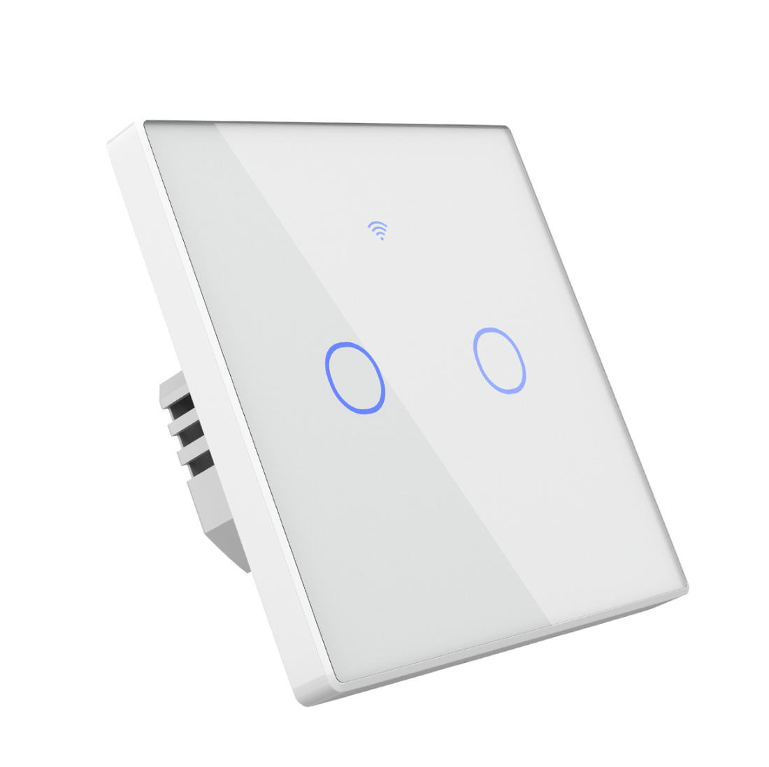 2 Gang WIFI Touch SWITCH Suitable for no Neutral Line