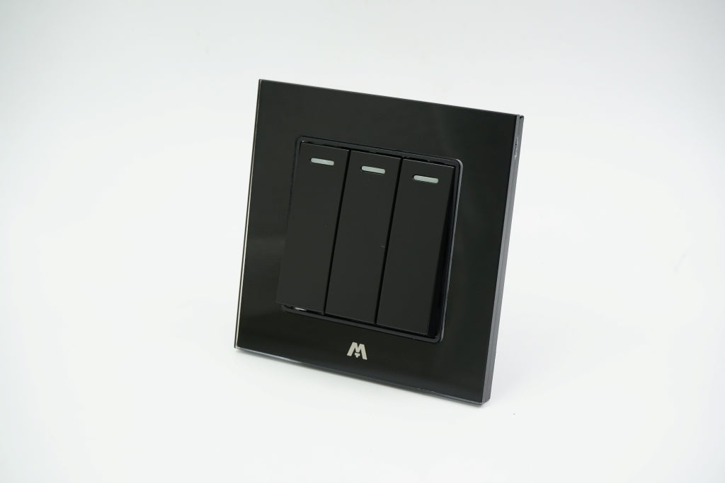 Выключатель MTT GLASS 16A 3-клавишный *8 шт.