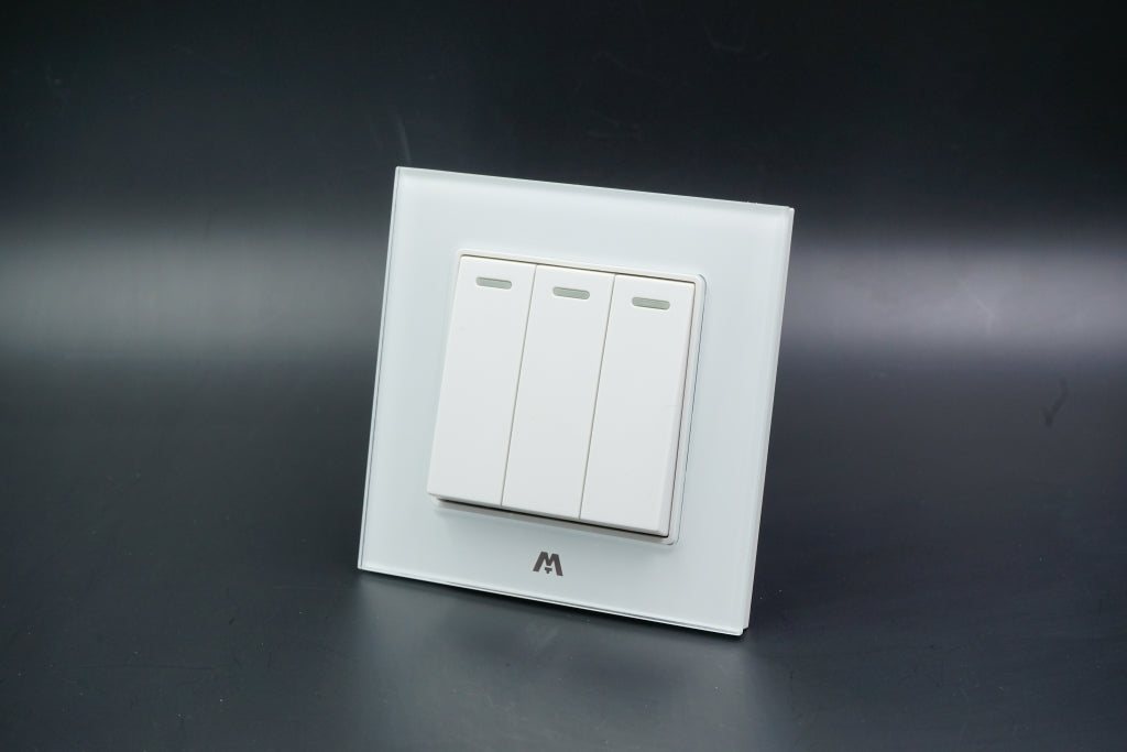 MTT GLASS 16A 3 Gang Switch