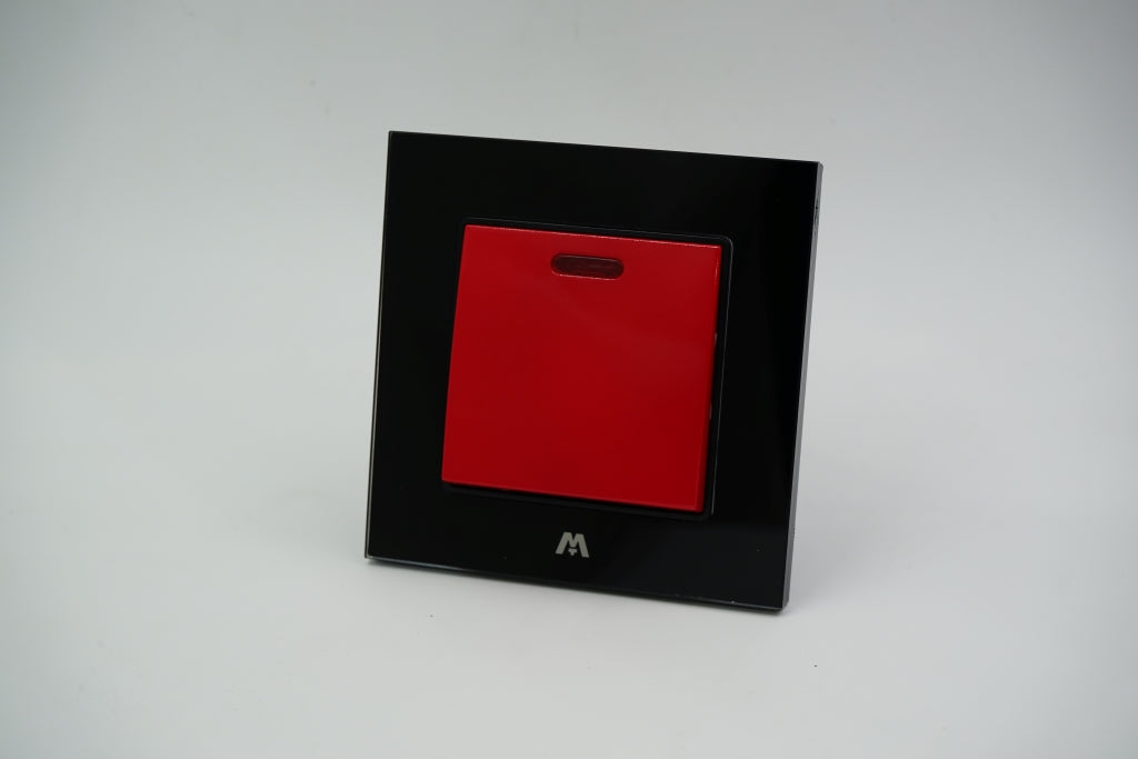 MTT GLASS 45A DOUBLE POLE SWITCH