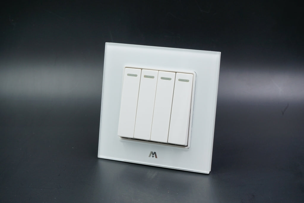 MTT GLASS 16A 4 Gang Switch