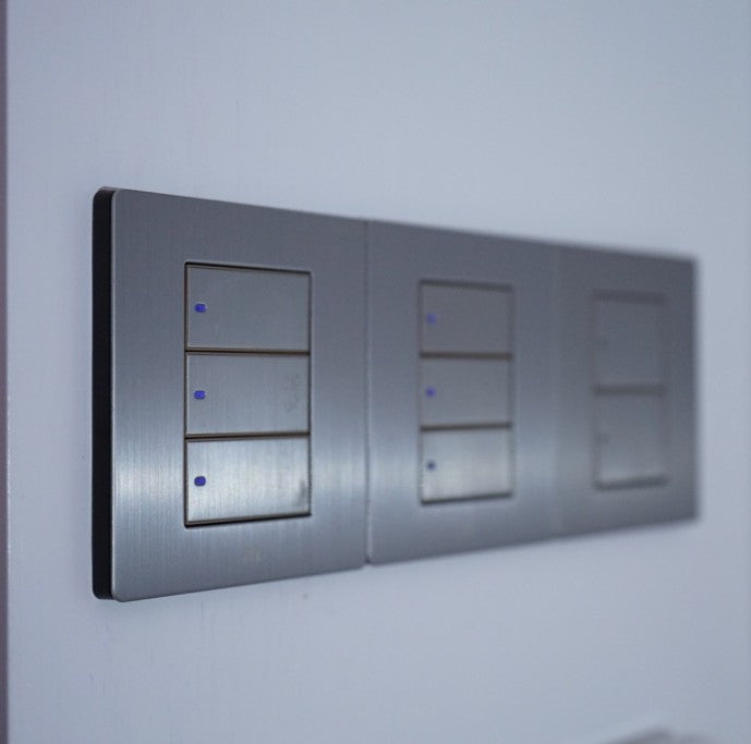 MTS STAINLESS STEEL 10AX 3 Gang LED Switch