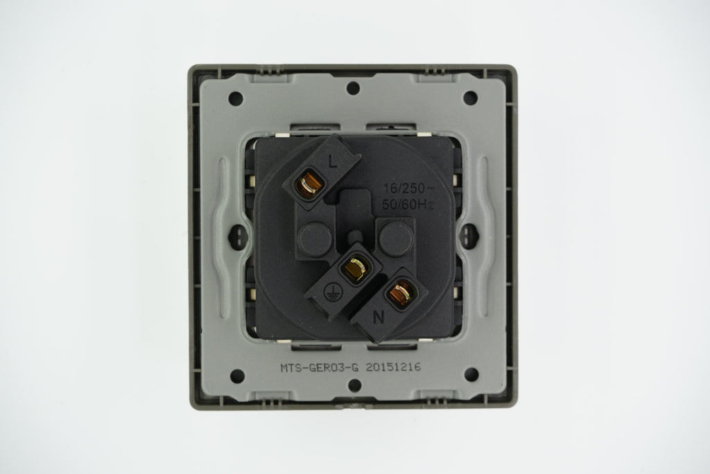 MTS STAINLESS STEEL 16A SCHUKO Socket (3*3 BOX)