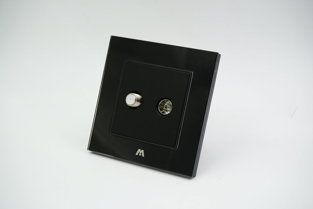 MTT GLASS NETWORK/TEL/TV WALL SOCKET