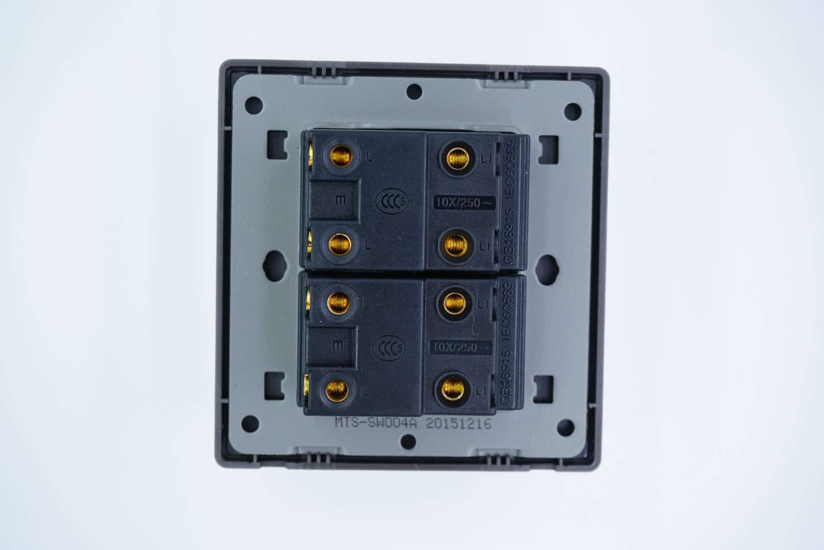 MTS STAINLESS STEEL 10AX 4 Gang LED Switch