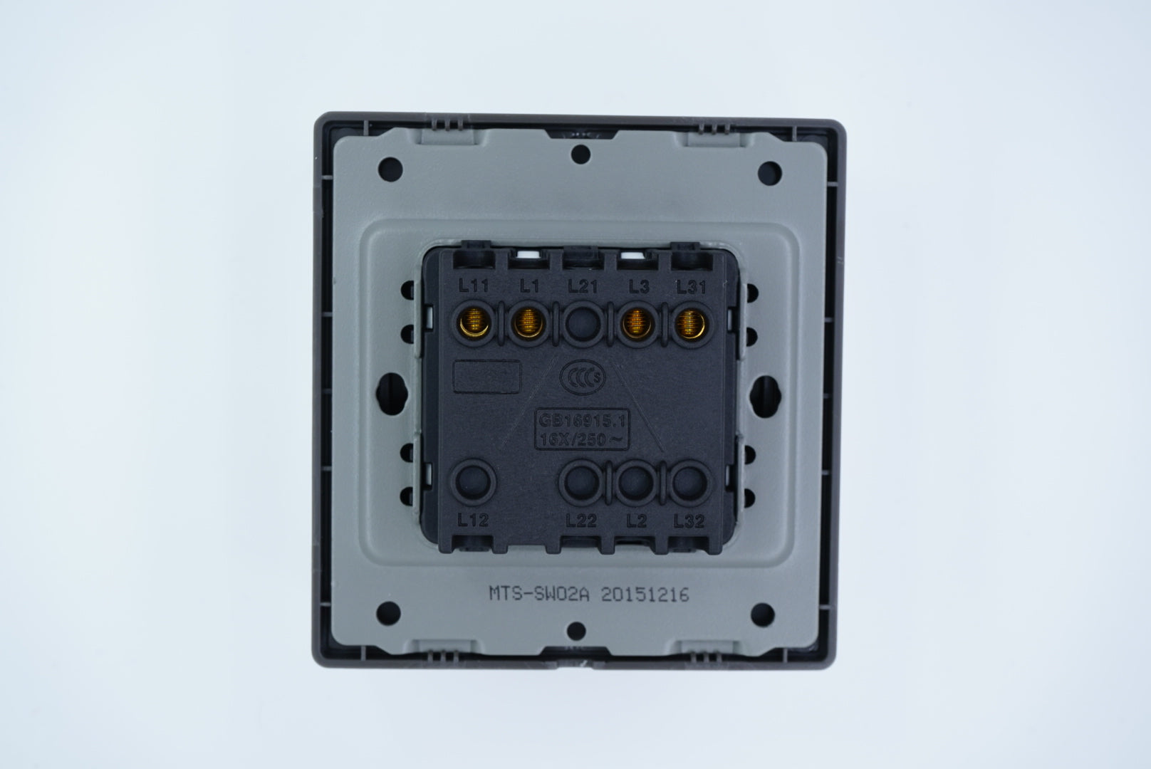 MTS STAINLESS STEEL 16A 2 Gang Switch