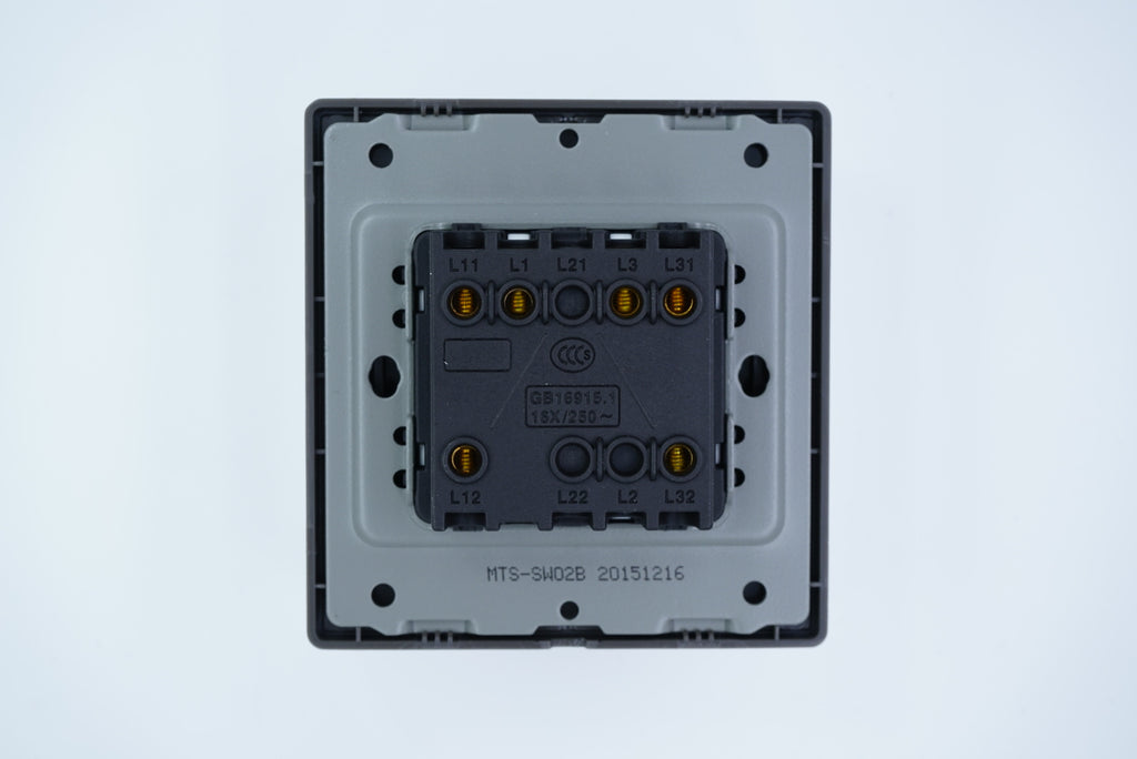 MTS STAINLESS STEEL 16A 2 Gang Switch