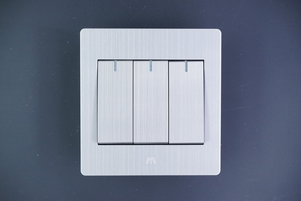 MTS STAINLESS STEEL 16A 3 Gang Switch