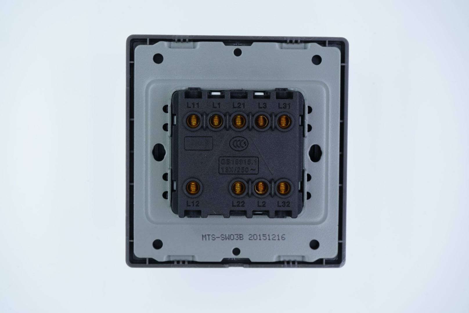 MTS STAINLESS STEEL 16A 3 Gang Switch