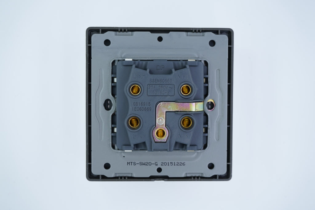 MTS STAINLESS STEEL 20A DOUBLE POLE SWITCH