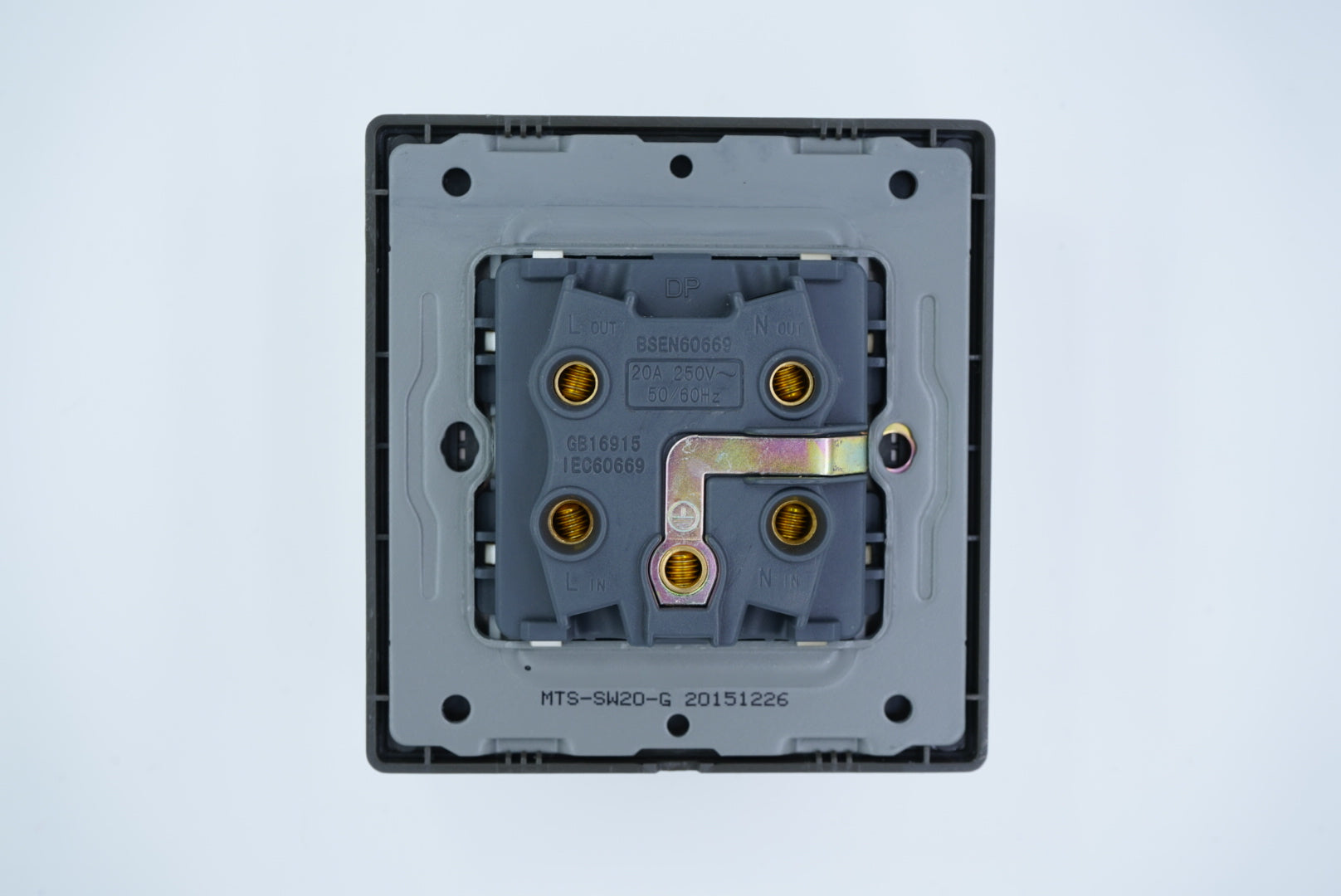 MTS STAINLESS STEEL 20A DOUBLE POLE SWITCH