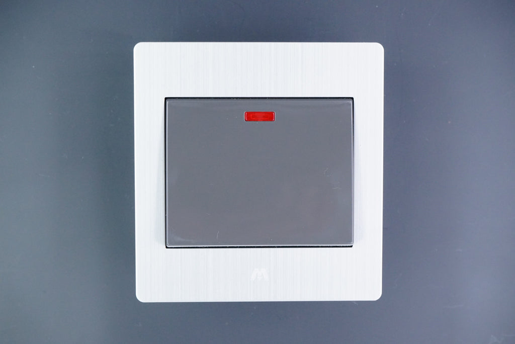 MTS STAINLESS STEEL 45A DOUBLE POLE SWITCH