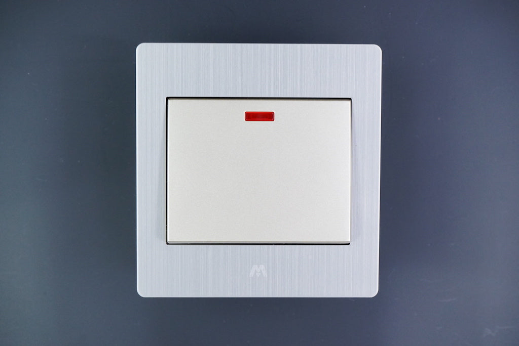 MTS STAINLESS STEEL 45A DOUBLE POLE SWITCH