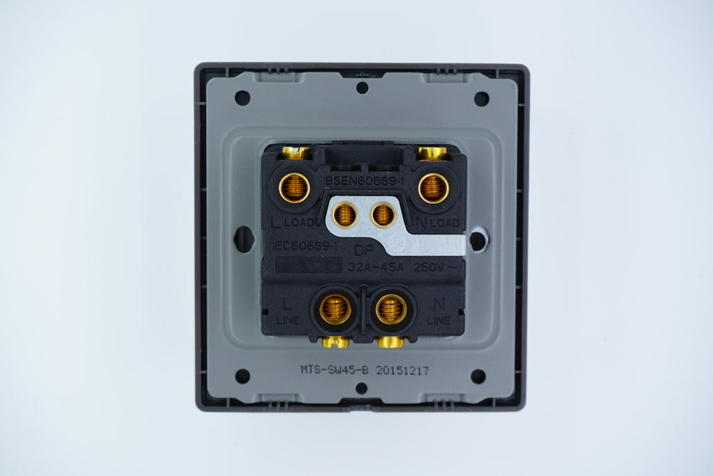 MTS STAINLESS STEEL 45A DOUBLE POLE SWITCH