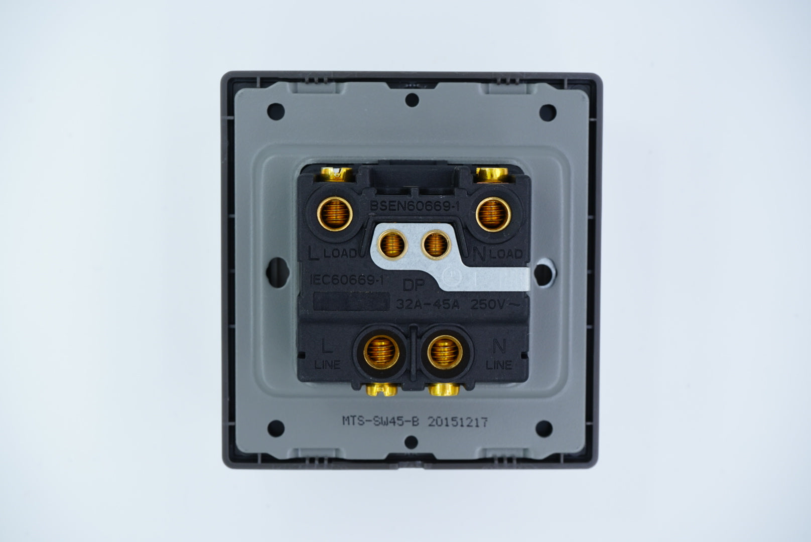 MTS STAINLESS STEEL 45A DOUBLE POLE SWITCH